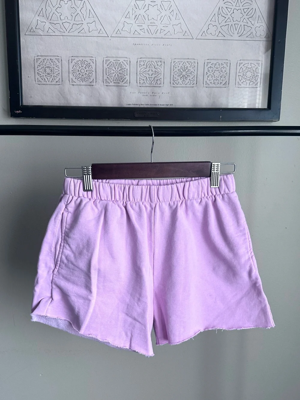 Brandy Melville Cotton Shorts Size Small Cotton Raspberry-Pink-Purple Shorts